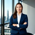 Professional in Modern Office**

A professional businesswoman in a modest business suit, standing confidently in a modern office with large windows overlooking a cityscape, fully clothed, appropriate attire, safe for work, perfect anatomy, natural proportions, professional photography, high quality, bright lighting, family-friendly, sharp focus, corporate environment.

**