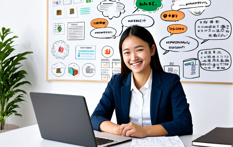 TOPIK 시험 후 취업 준비 체크리스트 - Self-Analysis Success**

A young woman in modest business casual attire sits at a desk, surrounded b...