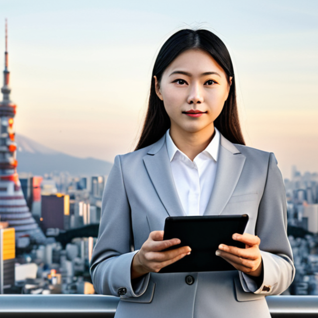 TOPIK 성적증명서 발급 방법 - Career-Focused Professional**

"A confident young businesswoman in a modern, light gray pantsuit, st...
